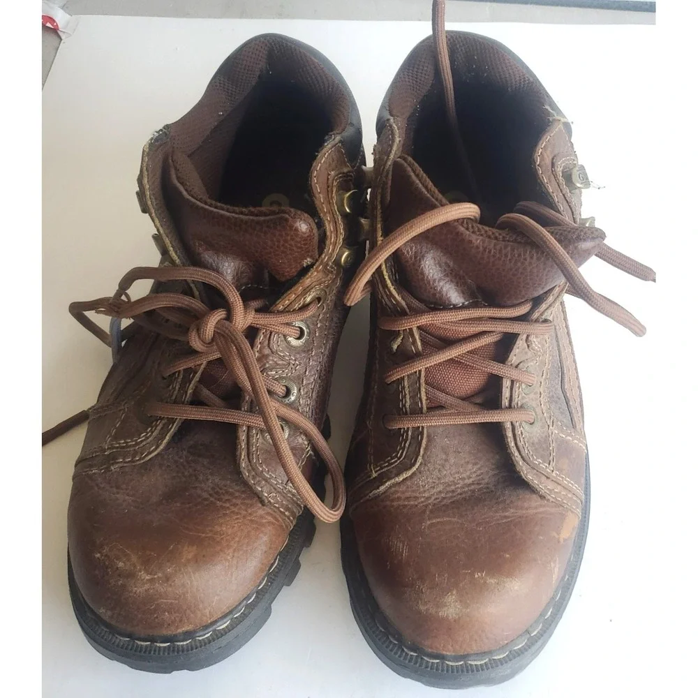 GBX San‎ Antonio Brown Leather Hiking Work Mens Shoes Size 8M